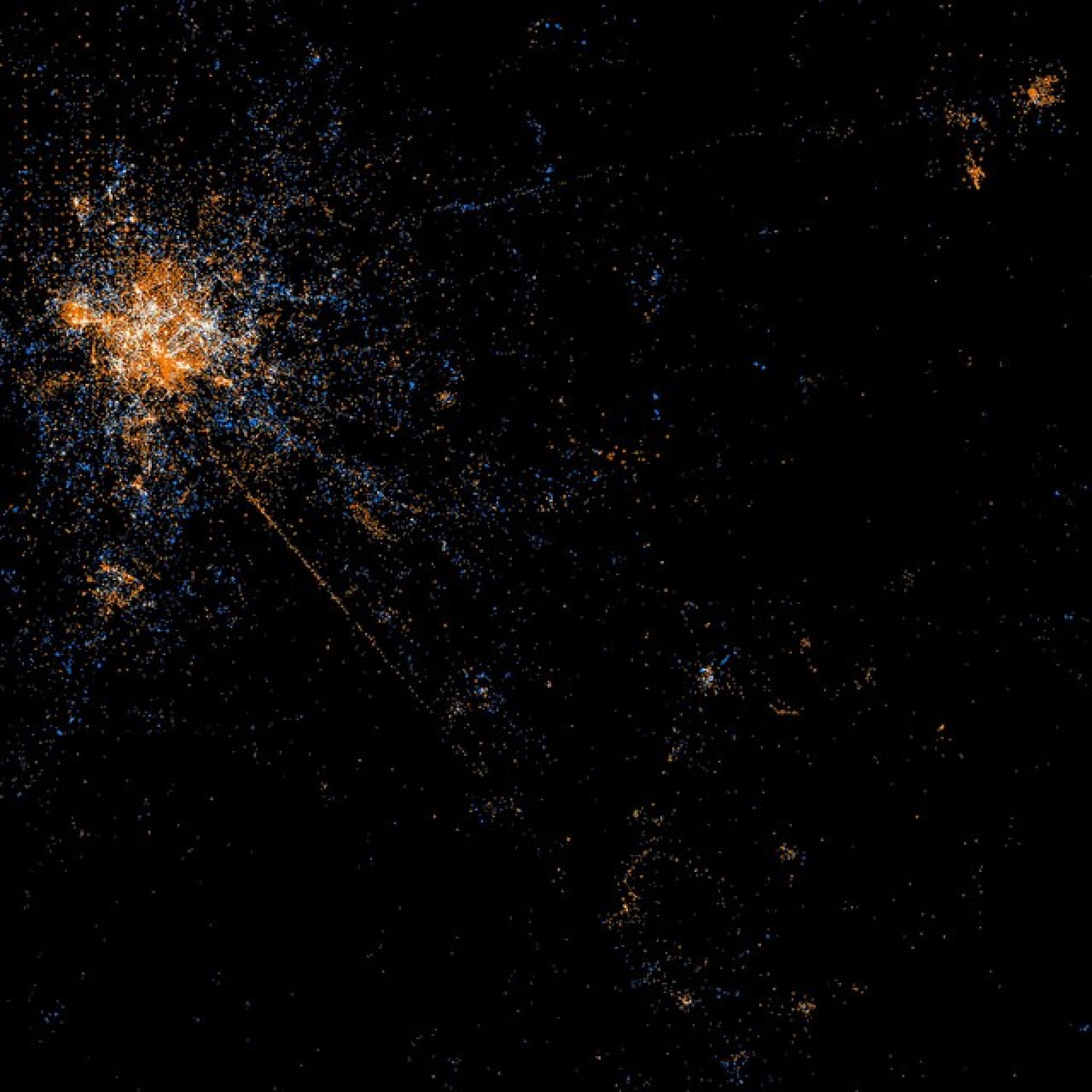 Map showing Twitter, Flickr usage in Tokyo in Berlin