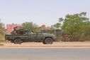 A Rapid Support Forces vehicle in Sudan's capital Khartoum, early in the war