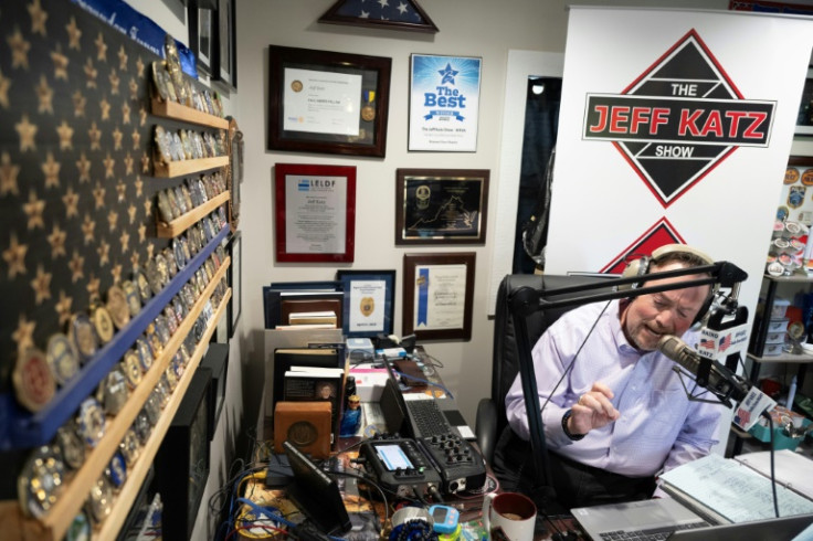 Jeff Katz is among US radio talk show hosts who have pushed a conservative, often far-right agenda on the air, hammering President Joe Biden and praising his Republican rival Donald Trump