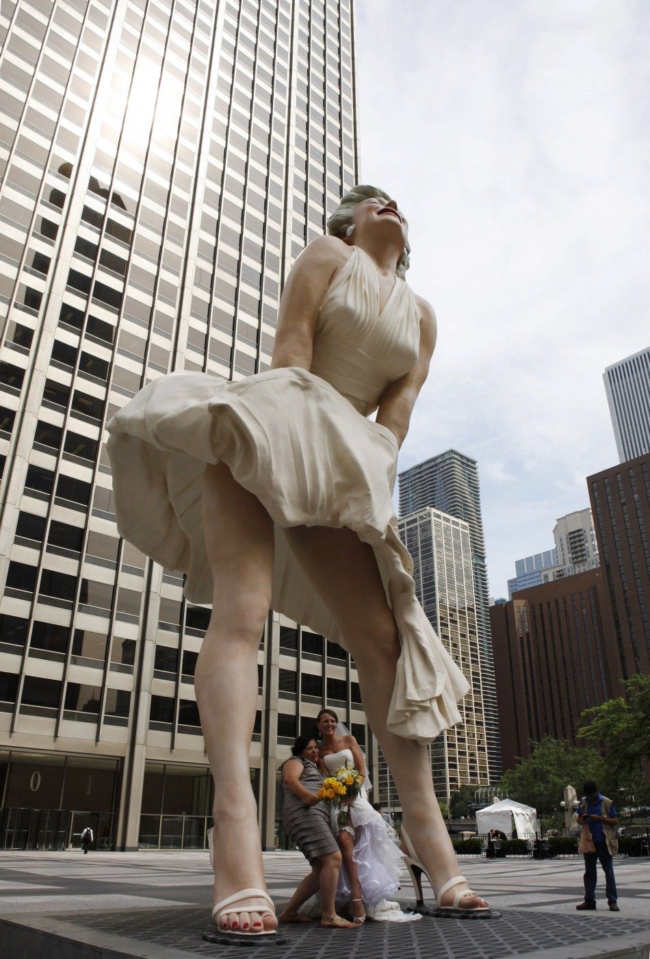 26-foot tall statue of Marilyn Monroe in Chicago