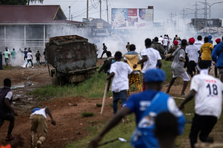 Clashes erupted between Weah's supporters and opposition members two days before the general election