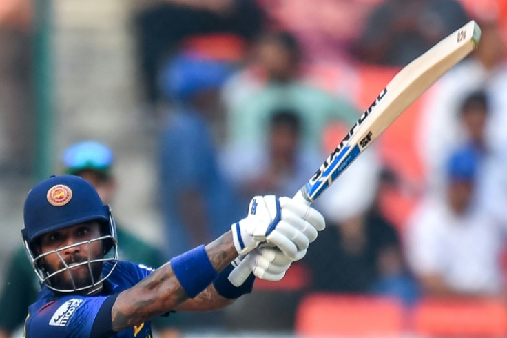 In the runs: Sri Lanka's Kusal Mendis on his way to a 65-ball century against Pakistan on Tuesday