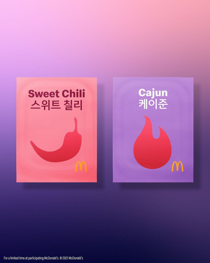 McDonald's Sweet Chili and Cajun sauces