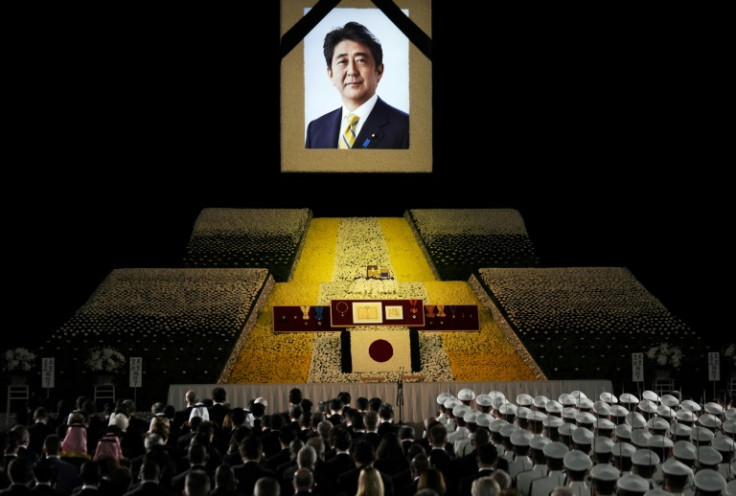 Japan's former prime minister Shinzo Abe received a rare state funeral at the Nippon Budokan in Tokyo after his assassination