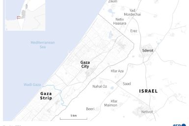 Israeli localities around the Gaza Strip