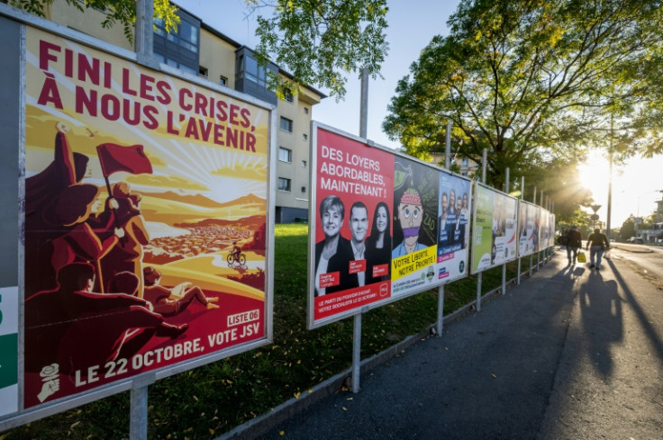Four parties share seats in the Swiss government