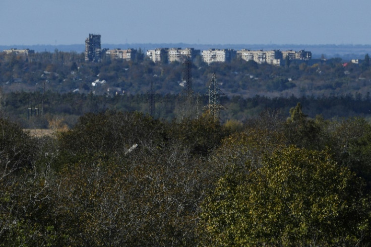 A view of the frontline town of Avdiivka last week