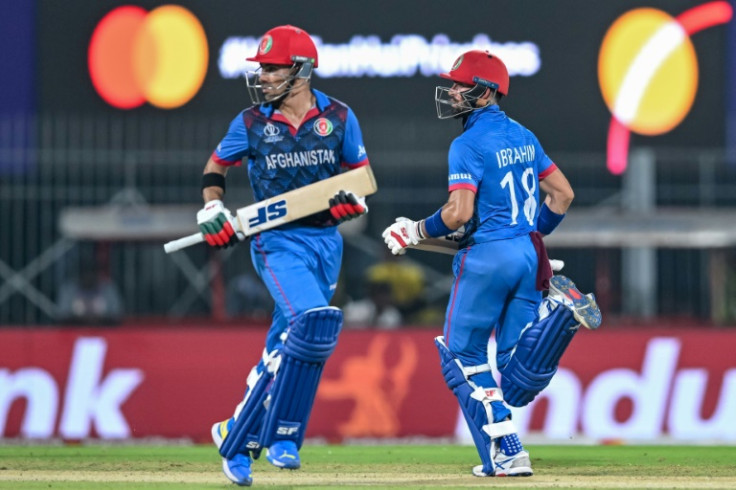 'Sky's the limit': Afghanistan's Rahmanullah Gurbaz and Ibrahim Zadran (right) in action in the victory over Pakistan on Monday