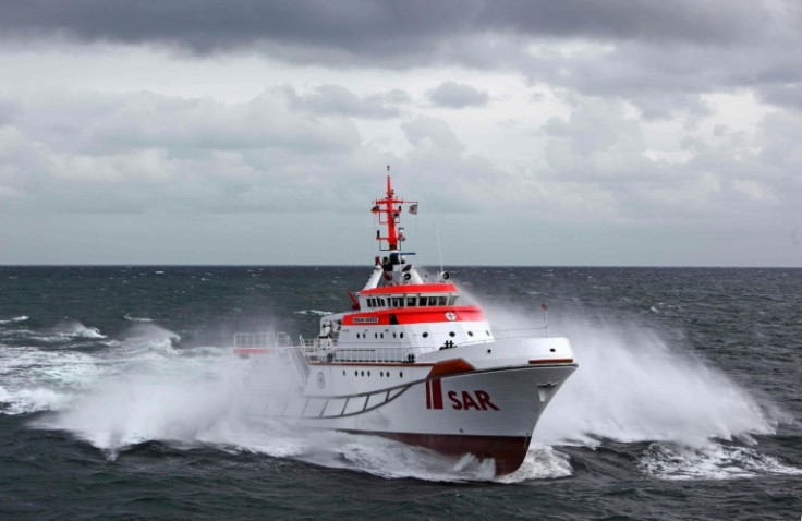 The ship Hermann Marwede is involved in rescue efforts