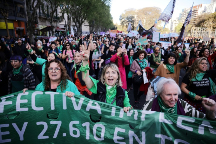 In September, with Milei on the up and up in opinion polls, thousands of Argentine women marched in defense of abortion, a right they feared he would take away