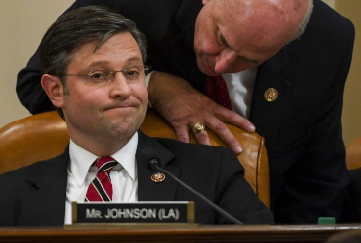 US Representative Mike Johnson, pictured in 2019, won the US House speaker nomination in his second attempt of the day