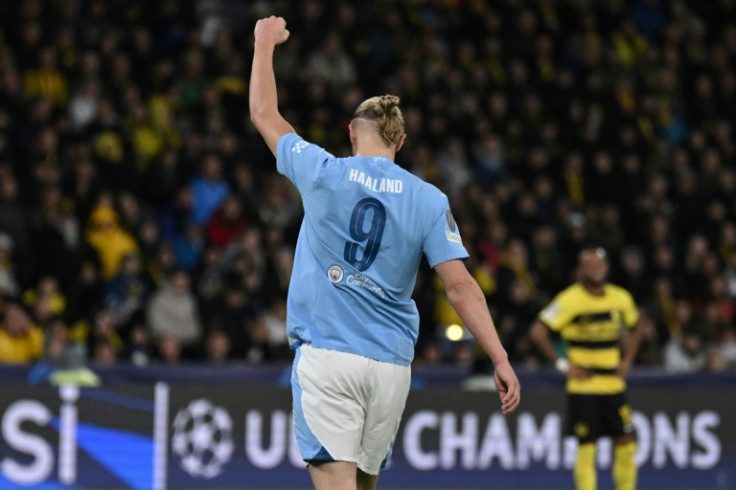 Erling Haaland celebrates against Young Boys