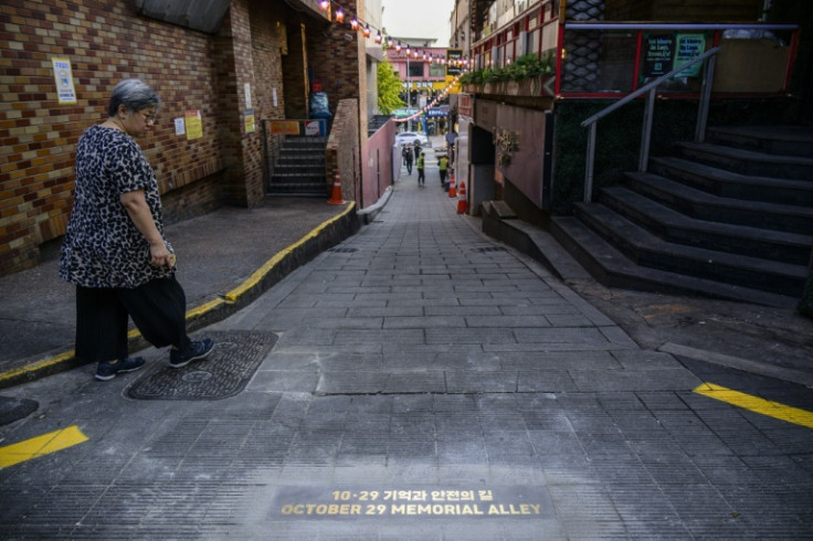 The narrow alleyway in South Korea's capital where nearly 160 people were crushed to death during Halloween festivities a year ago was designated a "Memorial Alley"
