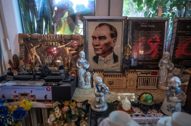 Mukkades Kokeralp Cirak, 85, has been collecting Ataturk's memorabilia since her husband's death