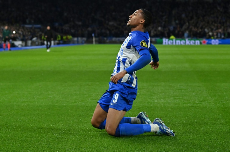 Brazilian striker Joao Pedro got Brighton up and running against Ajax