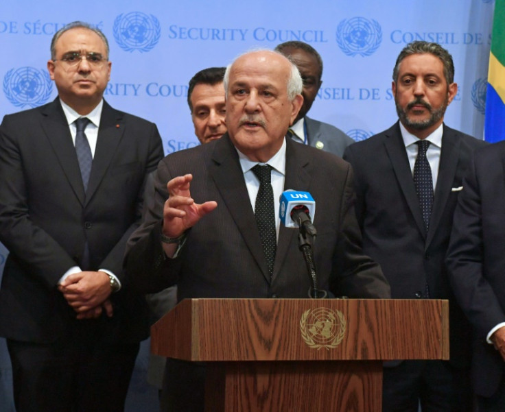 The Palestinian ambassador to the UN, Riyad Mansour, said 'the General Assembly declared a call: stop the war'