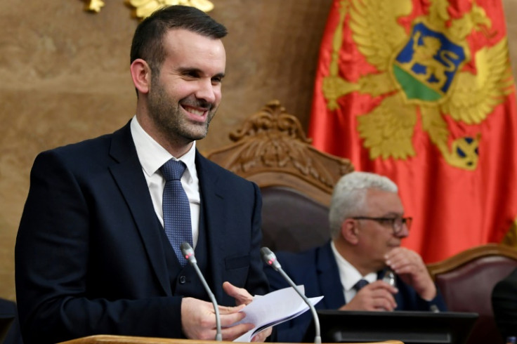 Montenegro Prime Minister Milojko Spajic after parliament voted in his new government