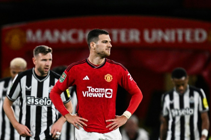 Manchester United defender Diogo Dalot during their loss to Newcastle