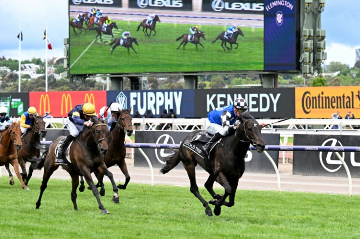 Gold Trip (R) won the 2022 Melbourne Cup