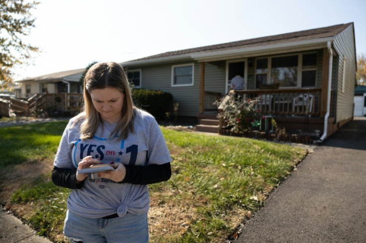 Summer McLain, 27, canvassing to support abortion rights ahead of the Ohio vote, says she was spurred into action by the shock Supreme Court decision