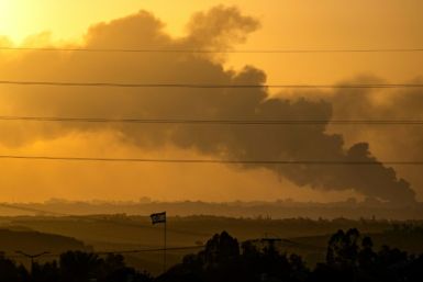 Smoke rises in northern Gaza during Israeli shelling