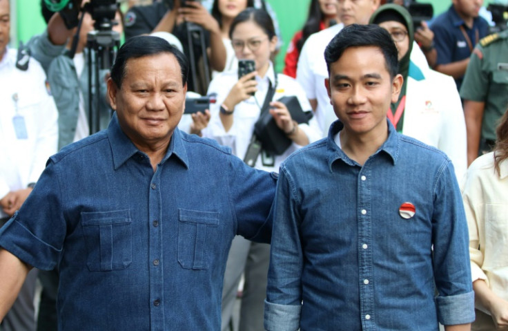 Prabowo Subianto's third attempt for the presidency will have President Joko Widodo's son Gibran Rakabuming Raka (R) as his running mate -- potentially boosting his appeal