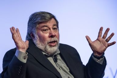 Apple co-founder Steve Wozniak speaks at the World Business Forum in Hong Kong on June 2, 2015