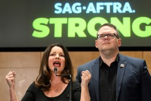 SAG-AFTRA President Fran Drescher and chief negotiator Duncan Crabtree-Ireland set out new protections against the use of artificial intelligence in Hollywood