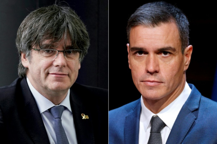 Exiled Catalan leader Carles Puigdemont has pledged to offer his party's crucial support to Socialist Priem Minister Pedro Sanchez