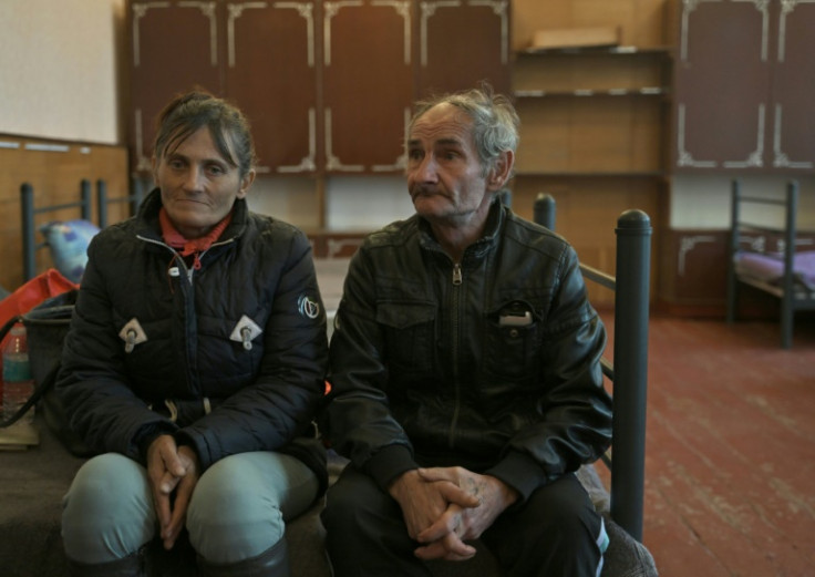 Sergiy Guts-Zasulsky, 57, came from the Donetsk region with his partner Tatiana Kachilova and their 12-year-old son