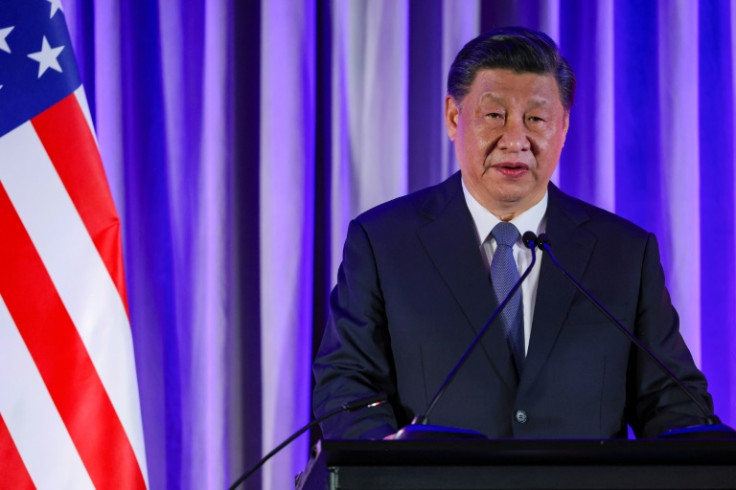 China's President Xi Jinping speaks to investors in San Francisco on November 15, 2023