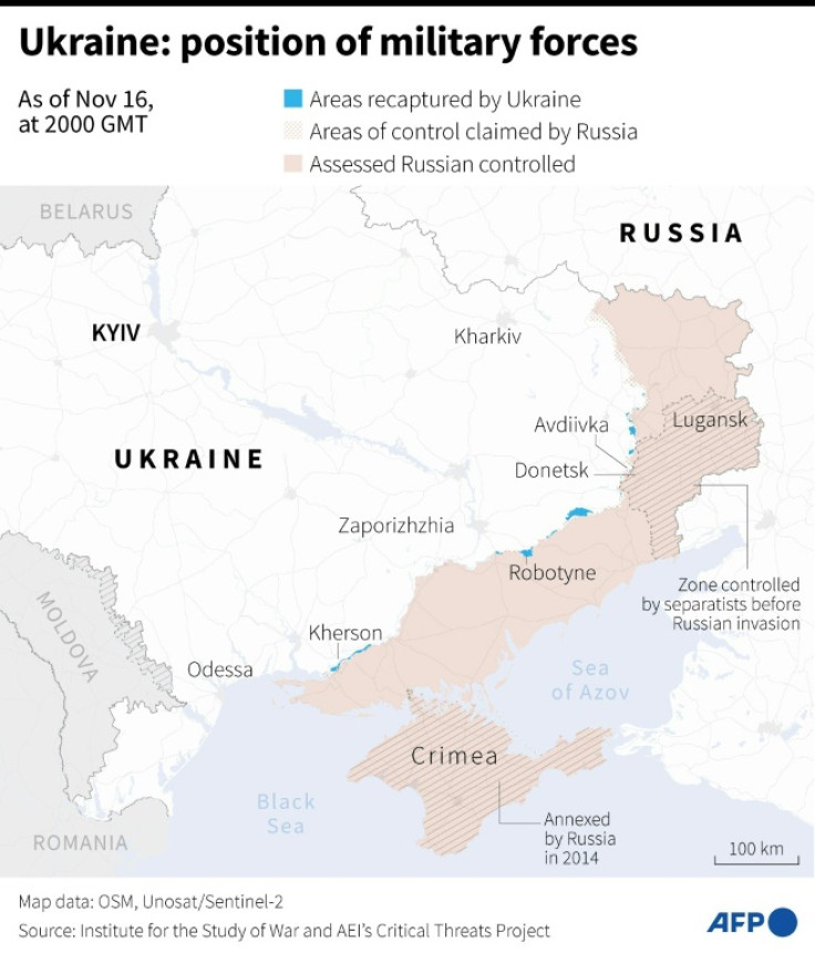 Russian and Ukrainian forces have been entrenched on opposite sides of the Dnipro river since last November