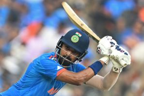 Hitting out: India's KL Rahul on his way to 66