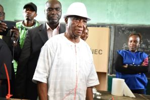 Joseph Boakai was declared winner of Liberia's presidential election with 50.64 percent of the vote