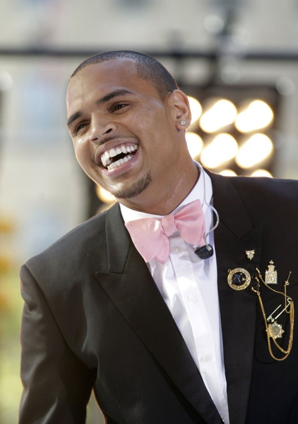 Singer Chris Brown performs on NBCs Today show in New York