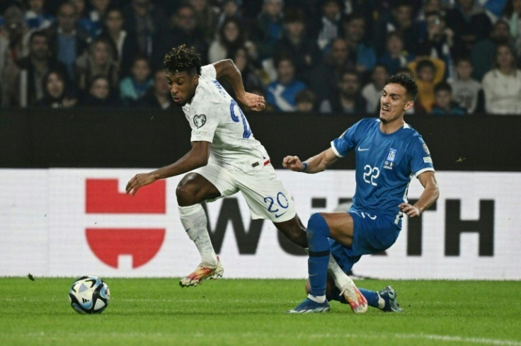 Kingsley Coman's deflected shot appeared to cross the line late in France's 2-2 draw with Greece, but no goal was given