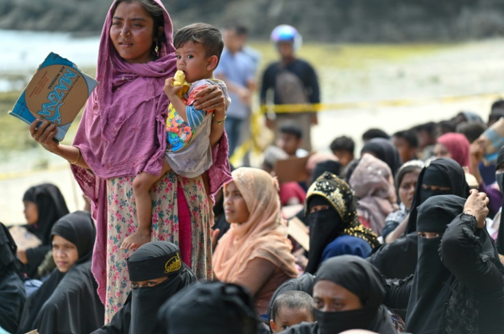 Locals in Sabang, in Aceh Province, have refused to accept the members of the persecuted Myanmar minority after they landed overnight, and were trying to push them back out to sea on Wednesday