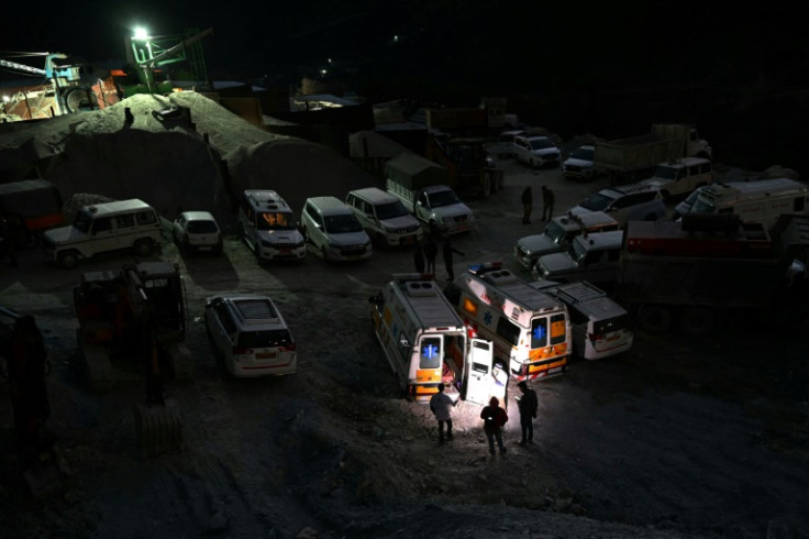 Ambulances were on standby as the rescue operation entered its final phase