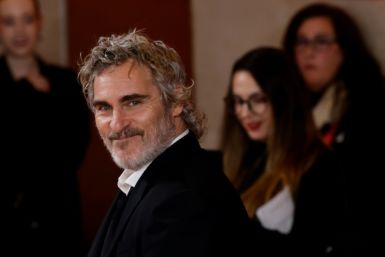 US actor Joaquin Phoenix, star of the new Ridley Scott epic "Napoleon," poses at a November 20, 2023 event in Madrid