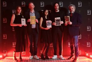 The nominees for the Booker Prize 2023 (from L) Sarah Bernstein, Paul Murray, Chetna Maroo, Paul Lynch and Paul Harding