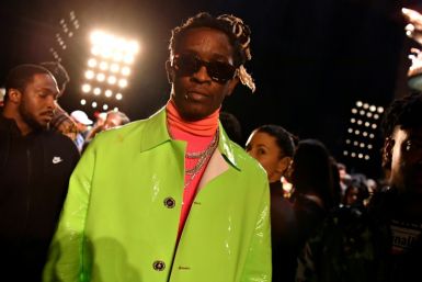 Georgia prosecutors allege that chart-topper Young Thug, seen here at a New York fashion show in December 2018, leads a criminal street gang