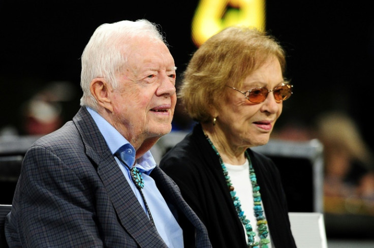 Former US president Jimmy Carter and his wife Rosalynn, who died earlier this month