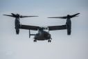 A US Osprey with eight crew on board crashed off an island in Japan