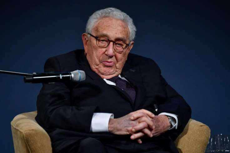Former US secretary of state Henry Kissinger -- seen at an awards ceremony in Berlin in January 2020 -- shaped American foreign policy for decades