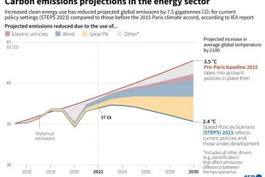 Carbon emissions projections in the energy sector