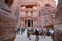 The ruins of the desert city of Petra in Jordan enjoyed a post-pandemic rebound last year, but the Israel-Hamas conflict is keeping tourists away