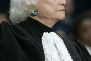 Sandra Day O'Connor -- seen here in 2005 -- was the pivotal swing vote on a divided US Supreme Court for years