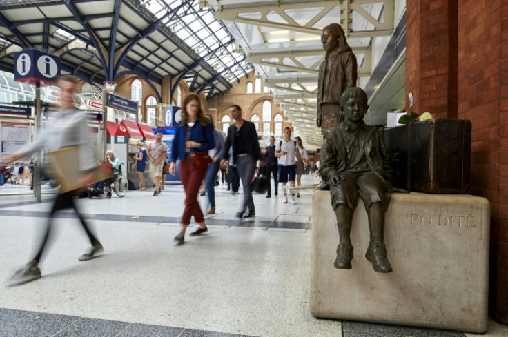 The Kindertransport memorial is at London Liverpool Street station