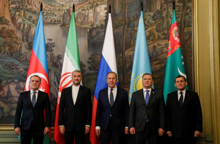 Lavrov on Tuesday chaired the foreign ministers meeting of the Caspian Sea littoral states