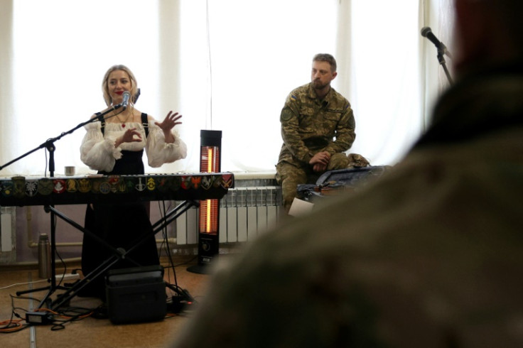Daniela Zayushkina, lead vocalist of Ukrainian rock band Vivienne Mort, was a special guest at a recent performance